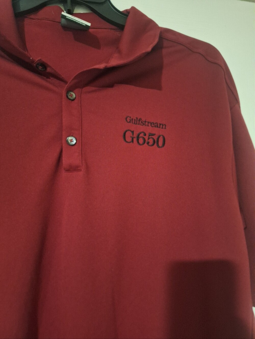 Nike Golf Dri-Fit Men's Maroon Polo Shirt with G650 Detail 3X - Picture 2 of 2